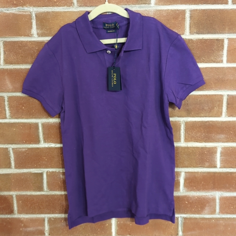 Ralph Lauren Polo Classic Fit NWT Purple X-Small Men's Classic Polo
